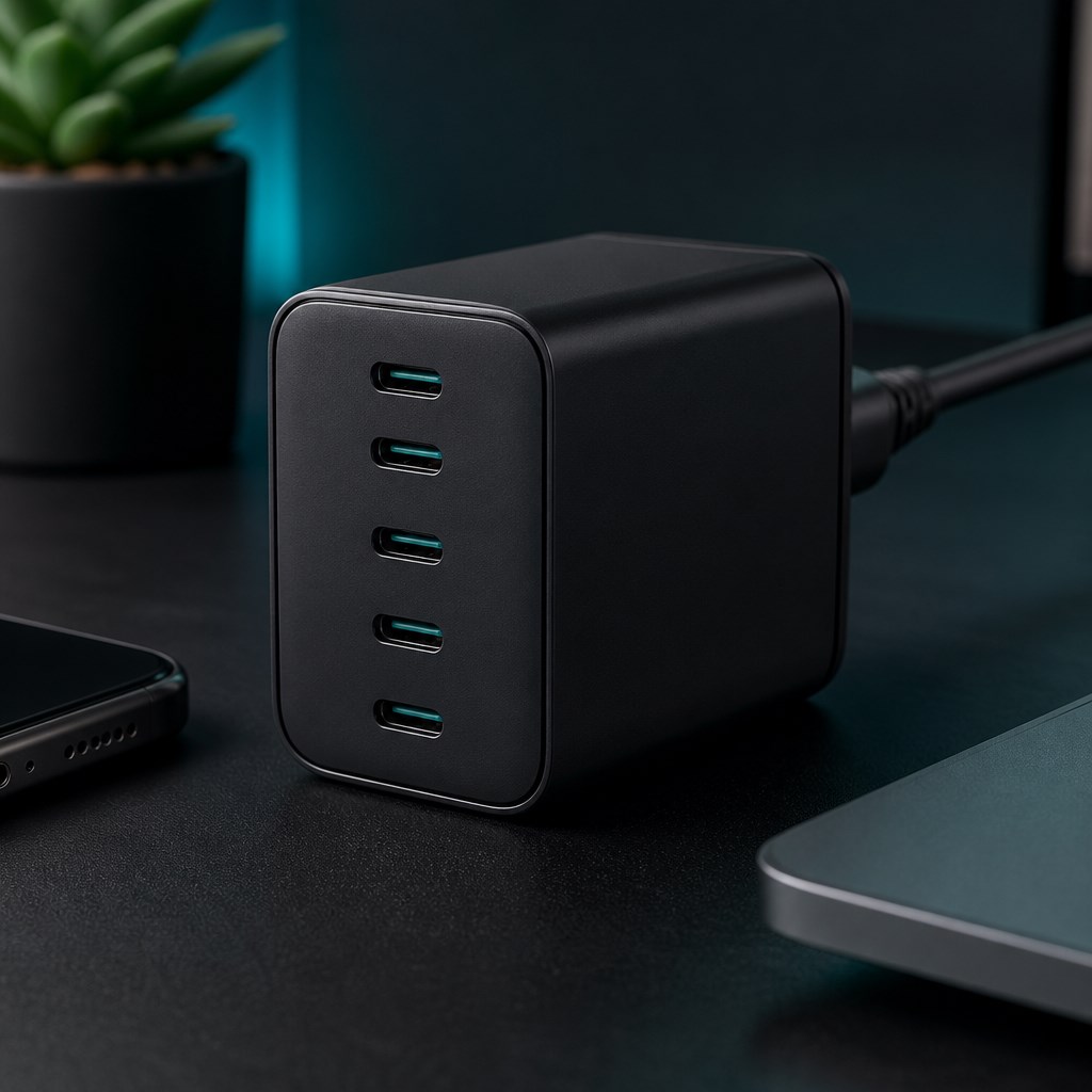 هاب شارژ رومیزی USB-C پنج‌درگاه مدار P5