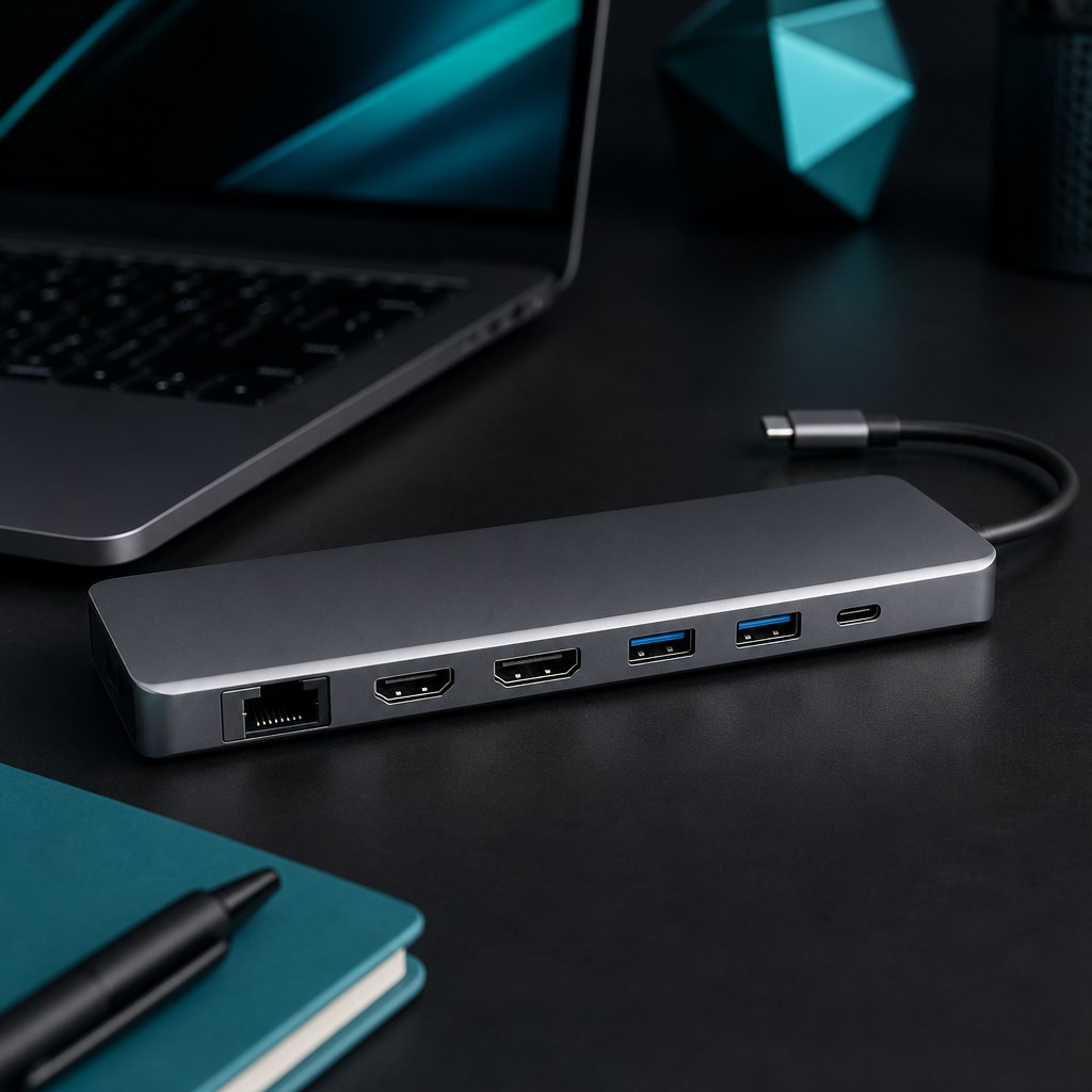 داک USB-C دو نمایشگر مدار D12